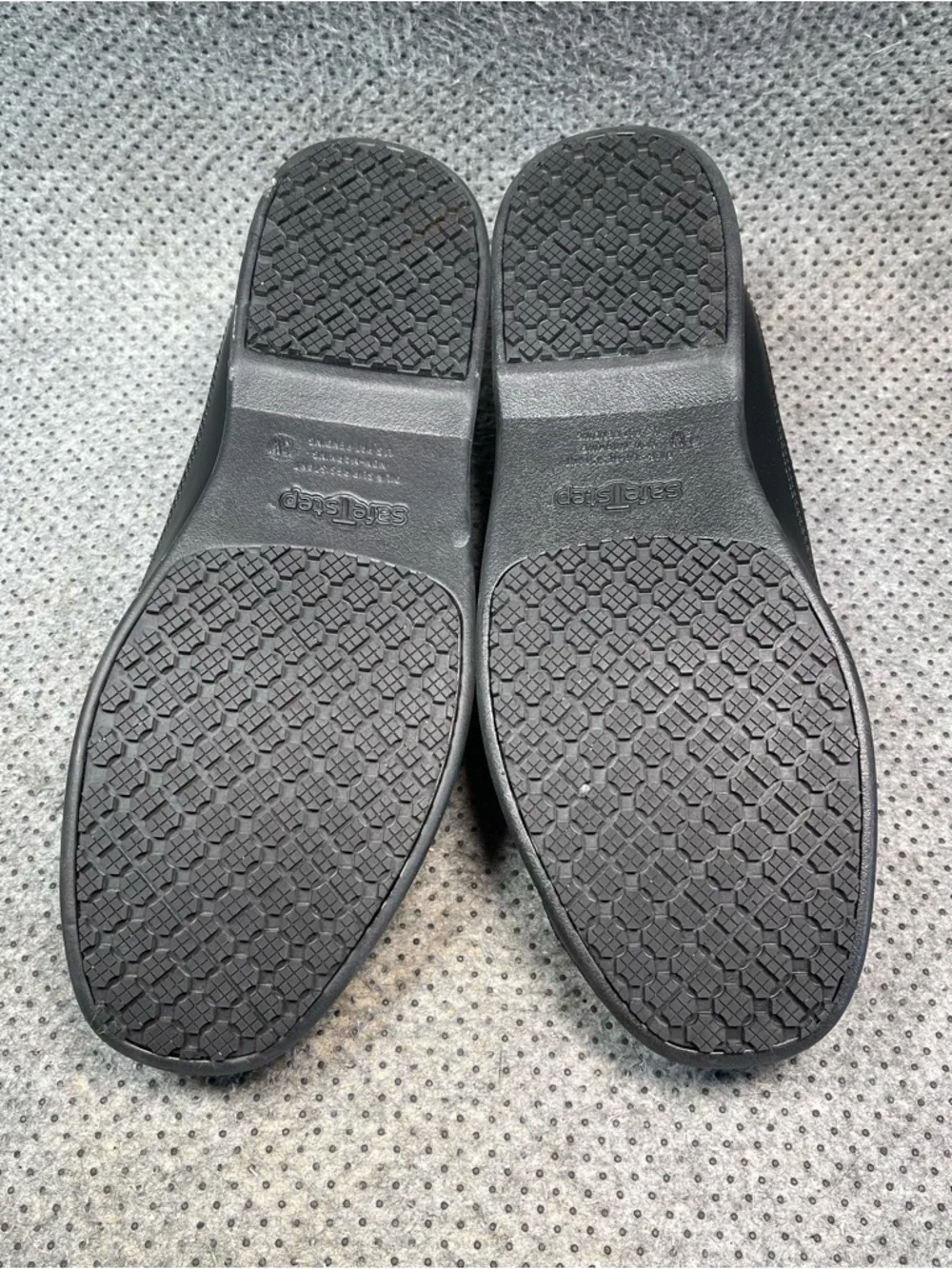 Safe T Step Black Leather Wide Shoes Size 13 Men’s